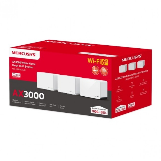 Mercusys HaloH85X - mesh system (3-pack) Mercusys HaloH85X - mesh system (3-pack)