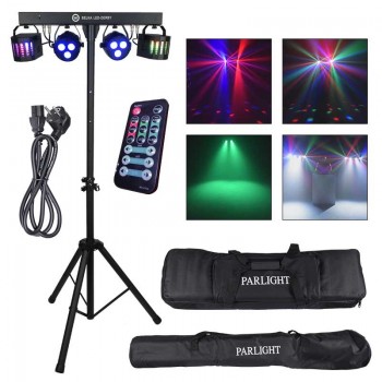 LIGHT4ME LED BAR DERBY PAR Lighting Set