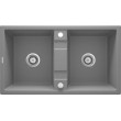2-bowl granite sink