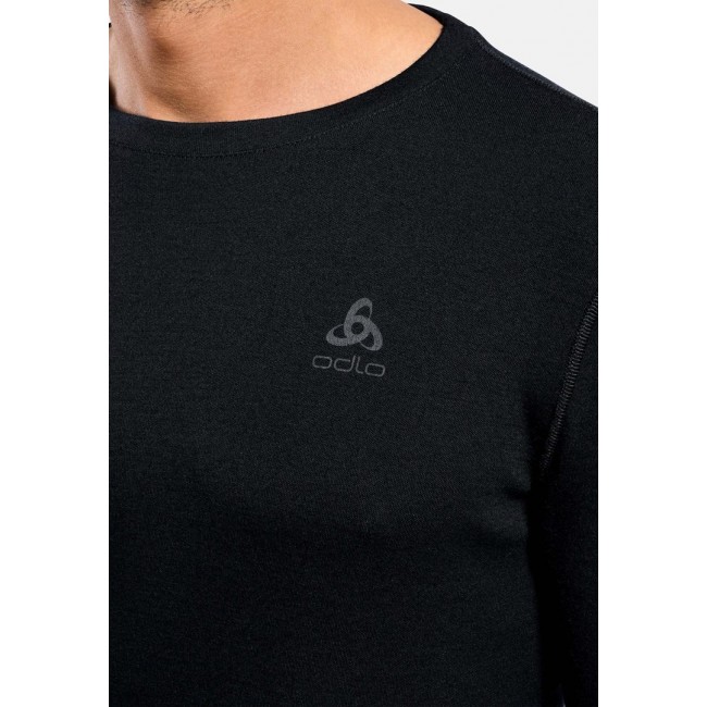 Odlo BL TOP crew neck l/s MERINO 260 men's T-shirt, size L, black Odlo BL TOP crew neck l/s MERINO 260 men's T-shirt, size L, black