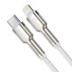 USB-C cable to Lightning Baseus Cafule, White, Power Delivery, 20W, 1m (white)