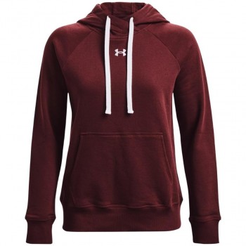 Under Armour Women's Rival Fleece HB Hoodie Red 1356317 690