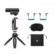 Sennheiser MKE 400 Mobile Kit - condenser, supercardioid microphone with low-pass filter with Manfrotto tripod Sennheiser MKE 400 Mobile Kit - condenser, supercardioid microphone with low-pass filter with Manfrotto tripod