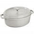 STAUB LA COCOTTE Cast iron pot oval 3.2 ltr, truffle