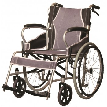 Lightweight steel Wheelchair with brakes AT52301