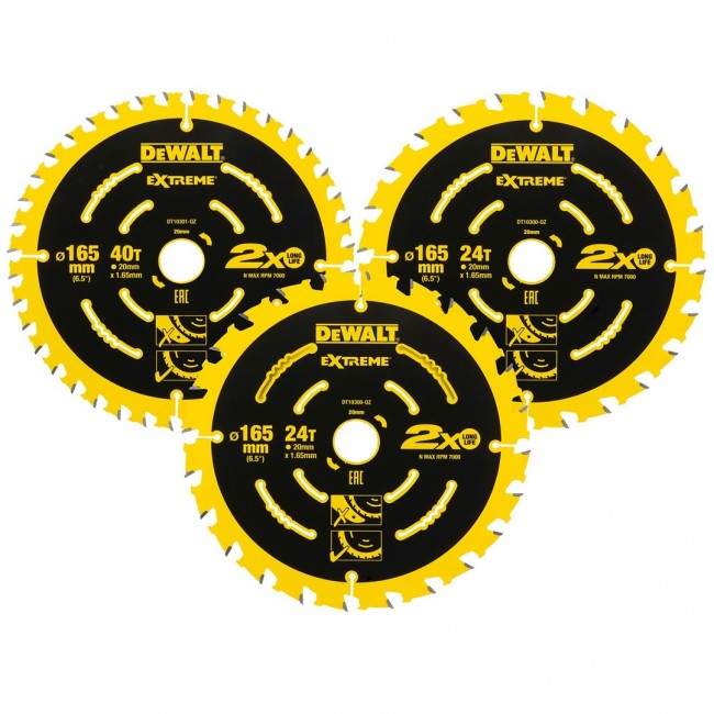 DeWALT DT10397-QZ circular saw blade 3 pc(s) DeWALT DT10397-QZ circular saw blade 3 pc(s)