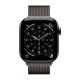 Apple Watch Series 11 GPS + Cellular 46mm Slate Titanium Case with Slate Milanese Loop - S/M