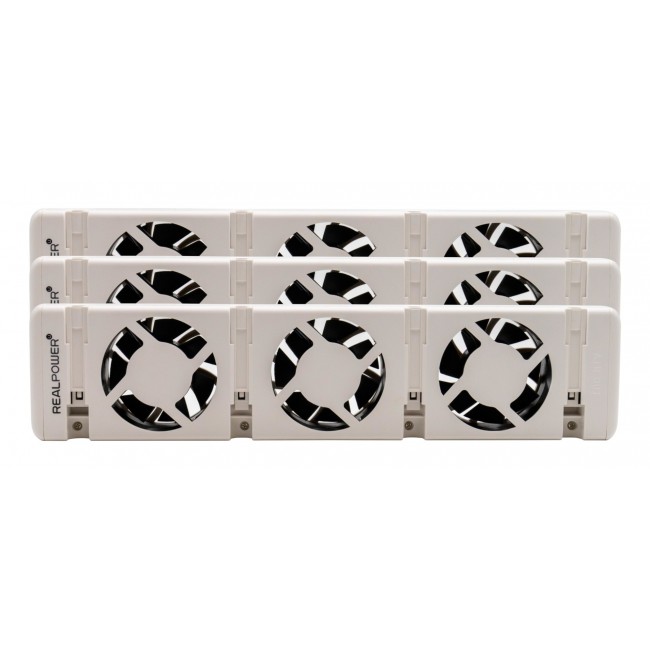 RealPower HL-3 Indoor White Fan electric space heater