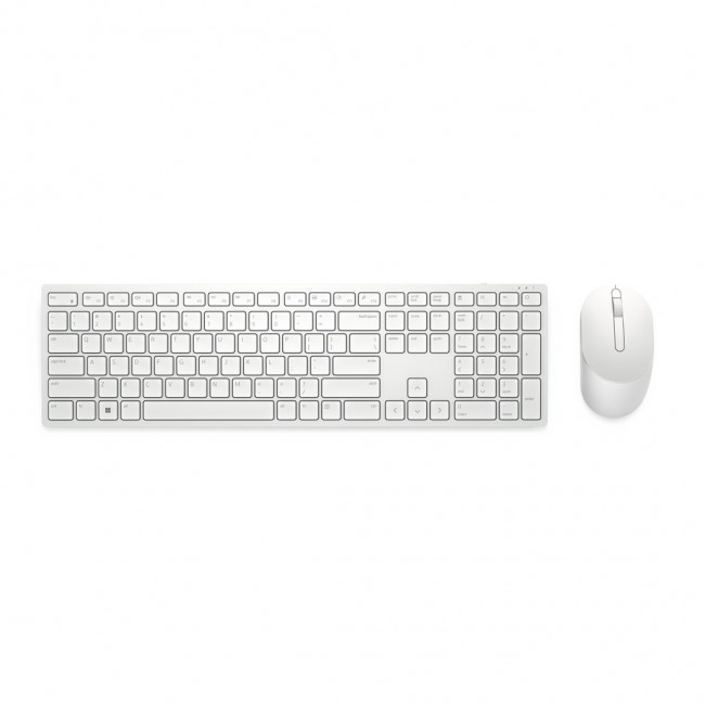 DELL Pro Keyboard and Mouse - KM5221W - German (QWERTZ) - White