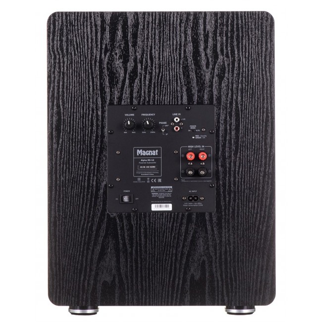 Magnat ALPHA RS12 Black Active subwoofer 120 W Magnat ALPHA RS12 Black Active subwoofer 120 W