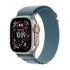 Apple Watch Ultra 3 GPS + Cellular 49mm Natural Titanium Case with Light Blue Alpine Loop - Small