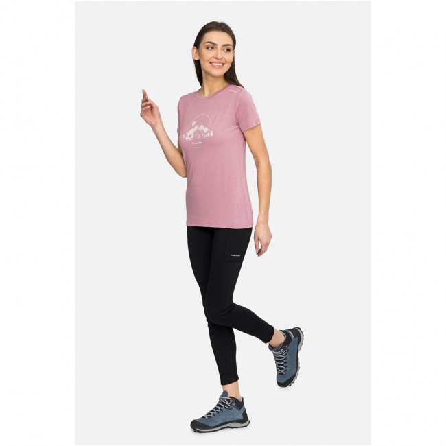 T-shirt damski VIKING Lenta Bamboo Light Lady r owy S