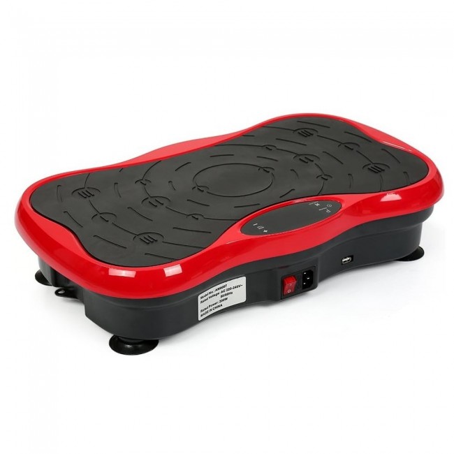 Extralink Moonwalk Spin Move Platofrma Wibracyjna do Cwiczen Fitness 200W czerwona