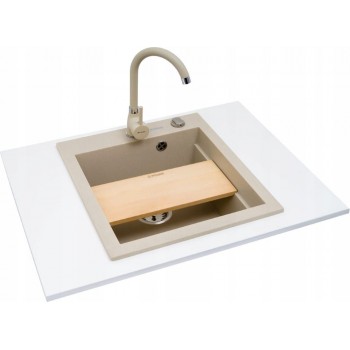 PYRAMIS SIROS (57x51.5) 1B granite sink 070084801 sand beige