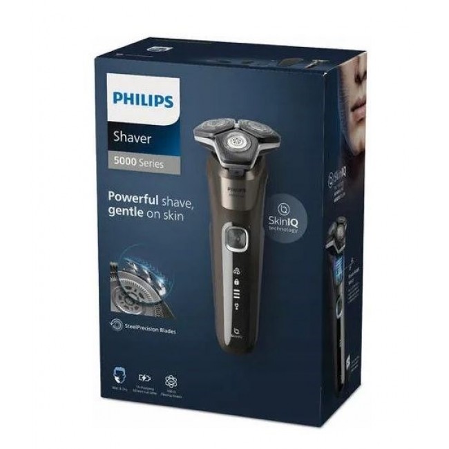 Men's electric shaver, brown + case, Philips 5000 series S5886/38 Men's electric shaver, brown + case, Philips 5000 series S5886/38
