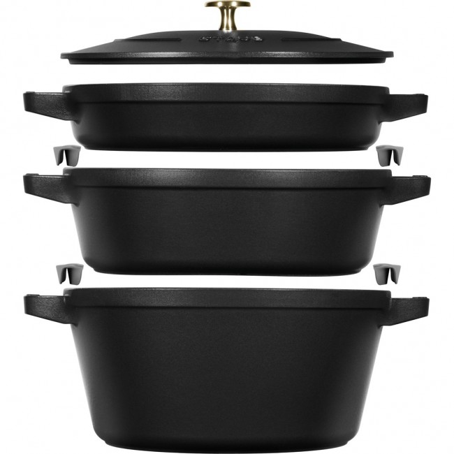 Staub La Cocotte 4.2 L Round Cast iron Casserole baking dish Staub La Cocotte 4.2 L Round Cast iron Casserole baking dish
