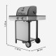 Black+Decker BXOG7200E gas grill, 2 burners x 3.6 kW
