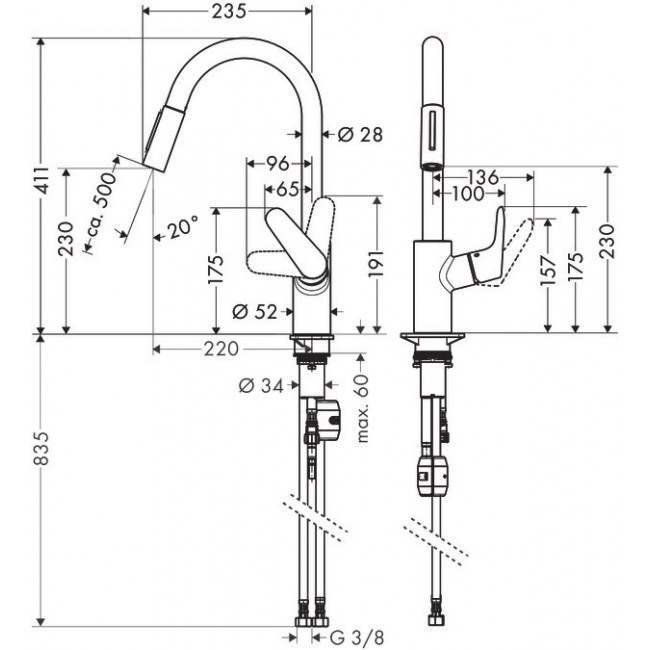 Hansgrohe Focus Stainless steel Hansgrohe Focus Stainless steel