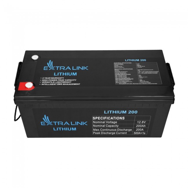 Extralink Accumulator LiFePO4 200AH 12.8V, BMS Extralink Accumulator LiFePO4 200AH 12.8V, BMS