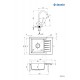 Granite sink with 1-bowl faucet with drainer Granite sink with 1-bowl faucet with drainer