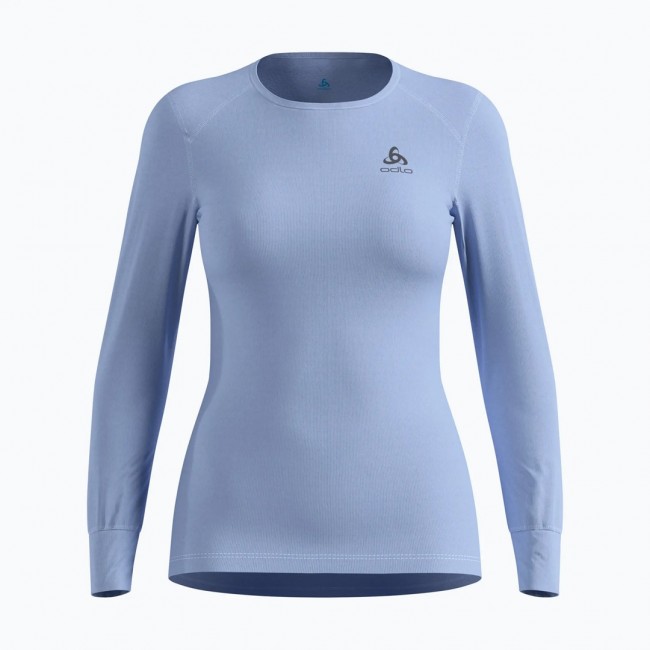 Odlo BL TOP crew neck s/s ACTIVE WARM long-sleeved thermal underwear, size M, blue Odlo BL TOP crew neck s/s ACTIVE WARM long-sleeved thermal underwear, size M, blue