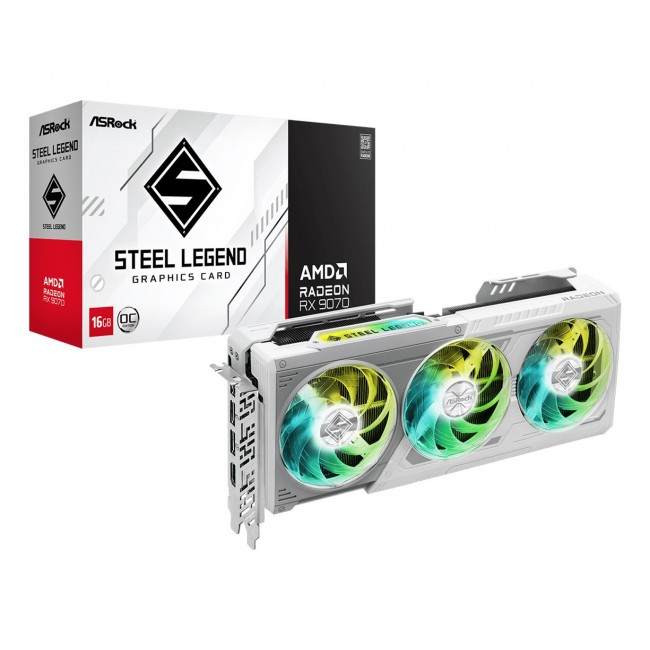 Asrock Steel Legend Radeon RX 9070 OC AMD 16 GB GDDR6 Asrock Steel Legend Radeon RX 9070 OC AMD 16 GB GDDR6
