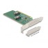 DeLOCK PCI Express 4.0 x16 Card to 4 x SFF-8639 NVMe - Bifurcation - Low Profile Form Factor