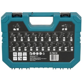 MAKITA SET OF DRILL BITS 22pcs. 6mm UNIVERSAL