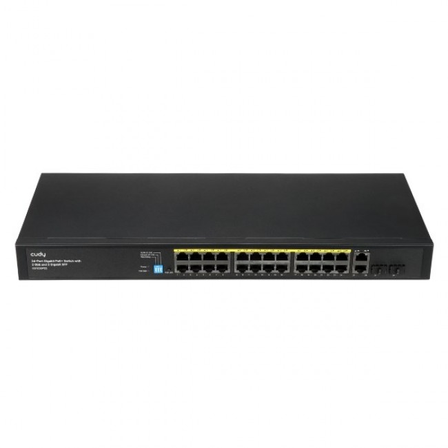 24-GbE PoE switch w/ 2 uplinks CUDY