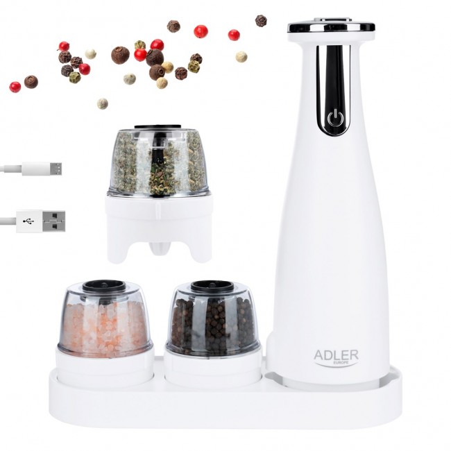 Spice mill set Adler AD 4449W white Spice mill set Adler AD 4449W white