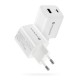 Charger 1 x USB Quick Charge 4.0, 1 x USB-C 45W white