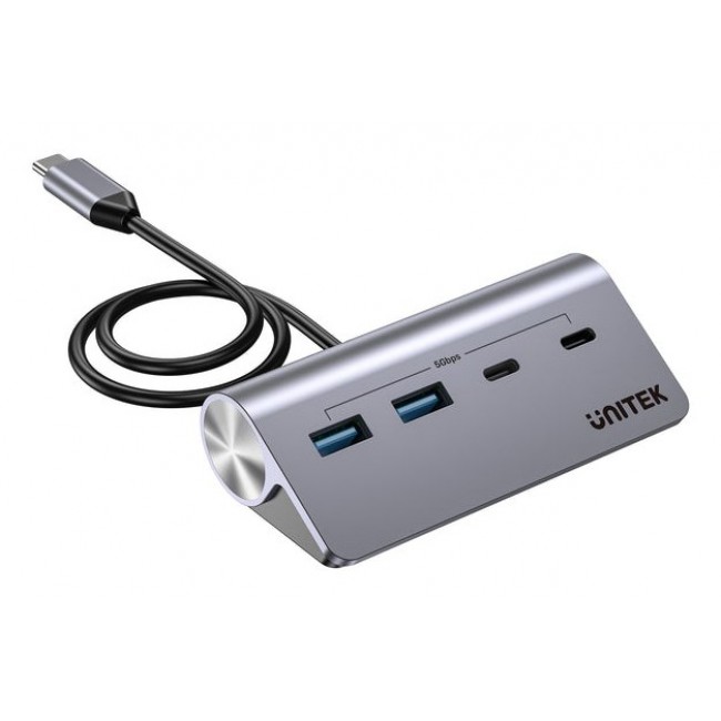 UNITEK H1337AGY01 interface hub USB 3.2 Gen 1 (3.1 Gen 1) Type-C 5000 Mbit/s Grey