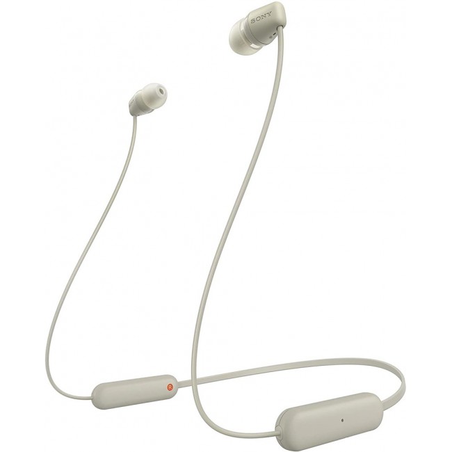 Sony WI-C100 Headset Wireless In-ear Calls/Music Bluetooth Beige Sony WI-C100 Headset Wireless In-ear Calls/Music Bluetooth Beige
