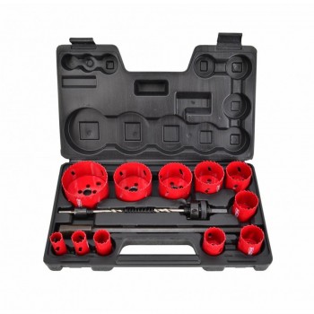 AWTOOLS BIMETAL HOLE SAW SET 15 pcs. 19-76 mm