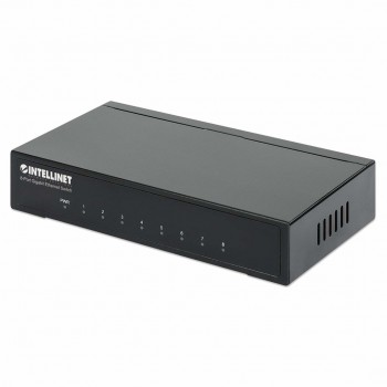 Intellinet 8-Port Gigabit Ethernet Switch, Metal, Box