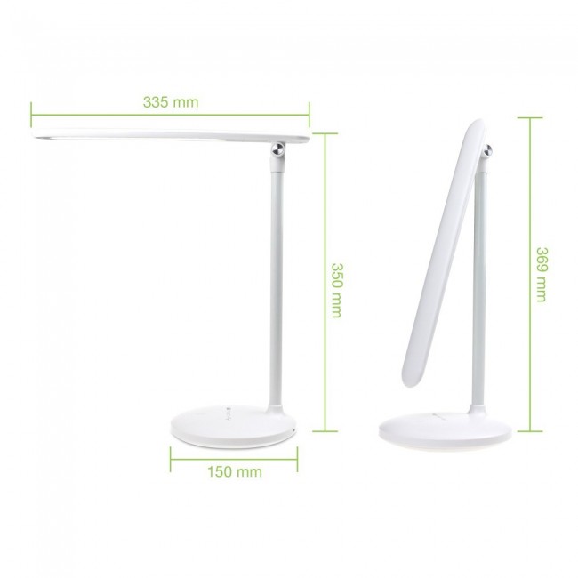 Techly I-LAMP-DSK9 table lamp 3 W LED G White Techly I-LAMP-DSK9 table lamp 3 W LED G White