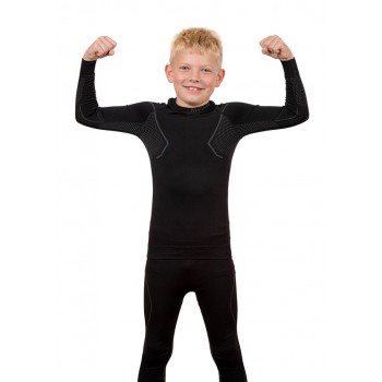 Alpinus Active Set Thermal Underwear for Kids Black-Grey GT43204 110-116