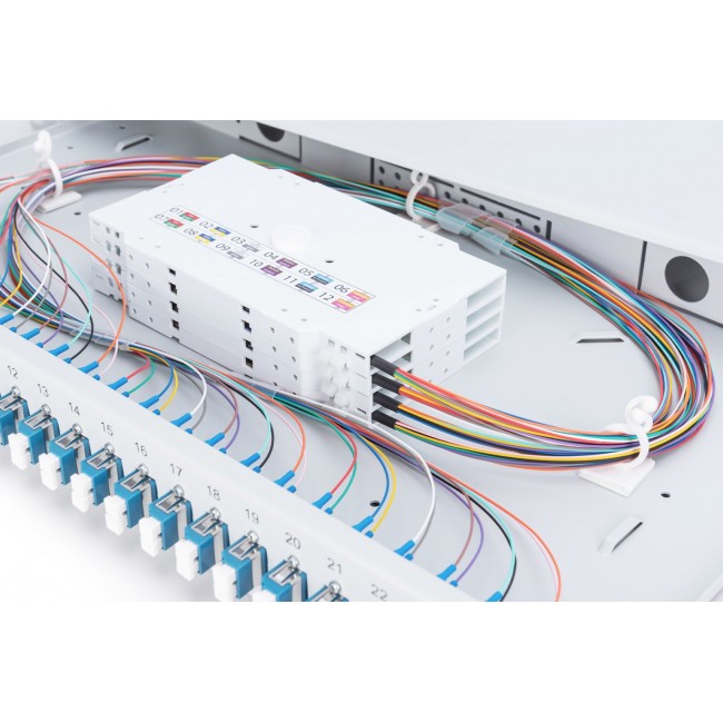 Digitus Fiber Optic Splice Box, Equipped, LC, OS2 Digitus Fiber Optic Splice Box, Equipped, LC, OS2