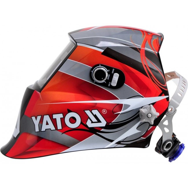Yato YT-73921 welding mask/helmet Welding helmet with auto-darkening filter Black, Red, Silver Yato YT-73921 welding mask/helmet Welding helmet with auto-darkening filter Black, Red, Silver