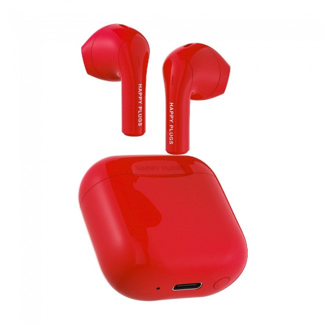 Happy Plugs JOY Headphones True Wireless Stereo (TWS) In-ear Calls/Music/Sport/Everyday Bluetooth Red