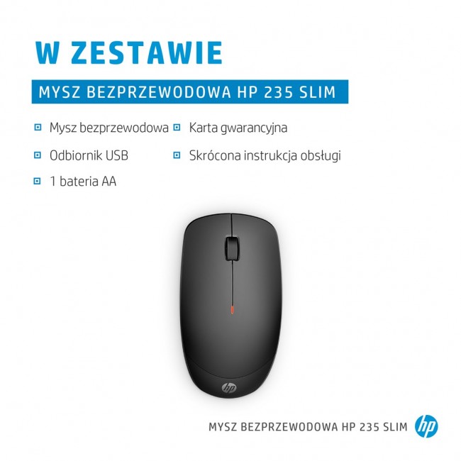 HP 235 Slim Wireless Mouse HP 235 Slim Wireless Mouse