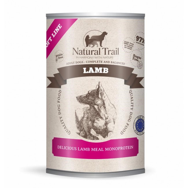 NATURAL TRAIL Lamb Soft Line - wet dog food - 400g NATURAL TRAIL Lamb Soft Line - wet dog food - 400g