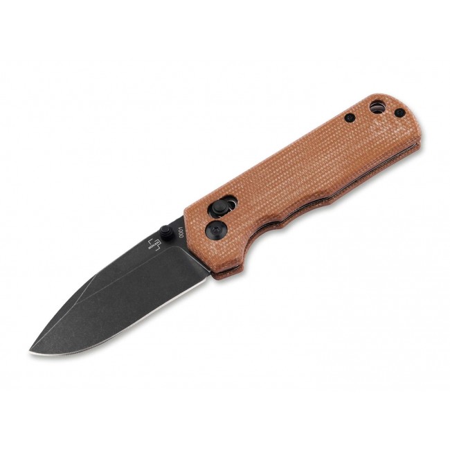N B ker Plus Rockstub Brown Micarta 2.0 14C28N