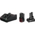 Bosch 1 x GBA 12V 2.0Ah + 1 x GBA 12V 4.0Ah + GAL 12V-40 Professional battery charger Household battery AC