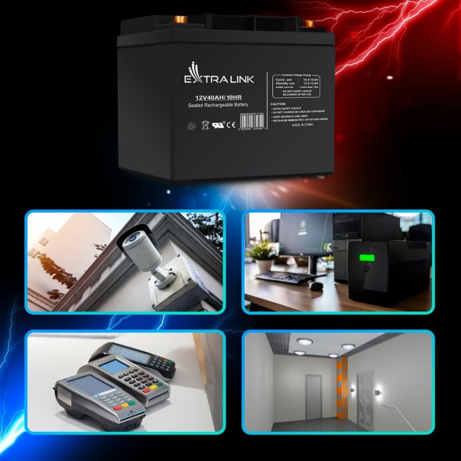 Extralink Accumulator AGM 12V 40Ah maintenance free