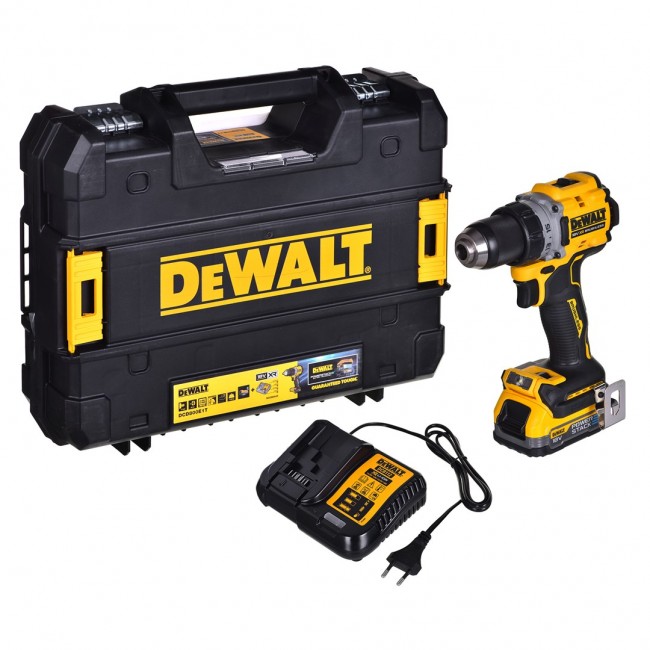 DEWALT WKRĘTARKA 18V DCD800E1T 90Nm 1x1,7Ah POWERSTACK BL TSTAK DEWALT WKRĘTARKA 18V DCD800E1T 90Nm 1x1,7Ah POWERSTACK BL TSTAK