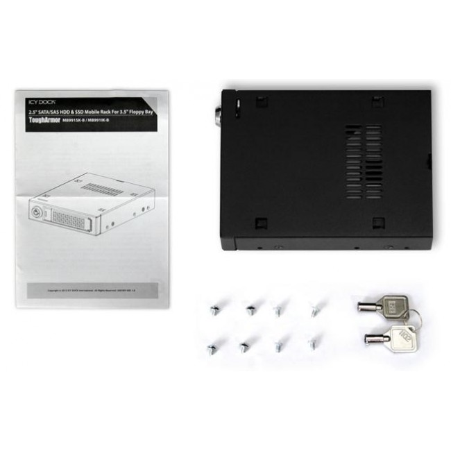 Icy Dock MB991SK-B drive bay panel Black