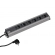 Bachmann 300.000 power extension 2 m 6 AC outlet(s) Indoor Black, Grey