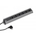 Bachmann 300.000 power extension 2 m 6 AC outlet(s) Indoor Black, Grey