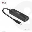 CLUB3D USB Gen2 Type-C to HDMI 8K60Hz or 4K120Hz HDR10+ with DSC1.2 with Power Delivery 3.0 Active Adapter M/F